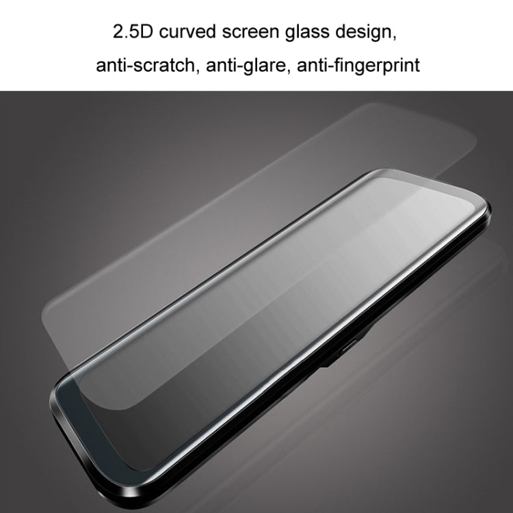 Car dash cam mirror with 2.5D curved tempered glass screen, anti-scratch anti-glare