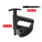 Black tire bead clamp tool with built-in spring and metal rod components