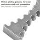 Camshaft timing tool bar with stepped teeth, silver steel finish