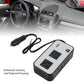 200W vehicle inverter in black and white with dual AC sockets and USB outputs