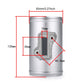 83mm air flow meter flange intake sensor base with size measurements, silver