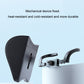 Memory foam headrest cover with mounting hardware, black back panel and bracket
