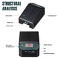 Solar watering timer controller with digital display, charging port, and inlet/outlet ports