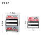 Car service reminder sticker with “NEXT SERVICE DUE” date and miles boxes, 5.5cm