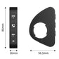 Black handlebar Bluetooth remote with mounted clamp and three music control buttons