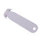 Unboxing film cutting knife, double-edged, light gray plastic handle with loop hole