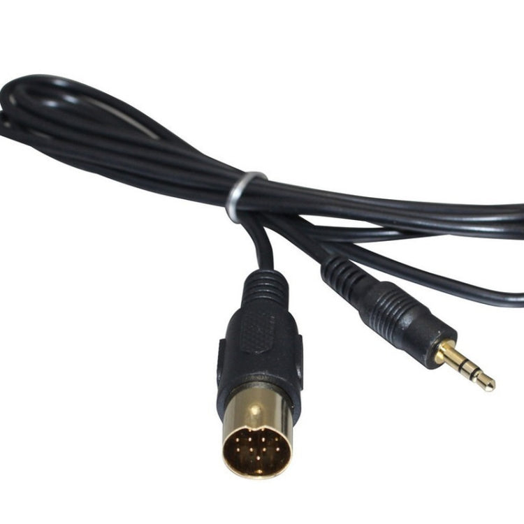 Aux modification cable with 3.5mm plug and round pin connector