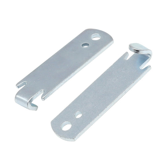 Galvanized fence wire twister T-post clamp set of two metal clamps