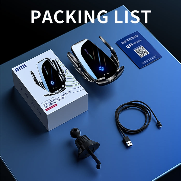 Car wireless charging phone mount kit with retail box and USB cable