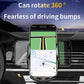 360-degree rotating car wireless charging phone mount with dashboard grip arms