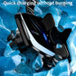 Car wireless charging phone mount with angled cradle and side clamp arms