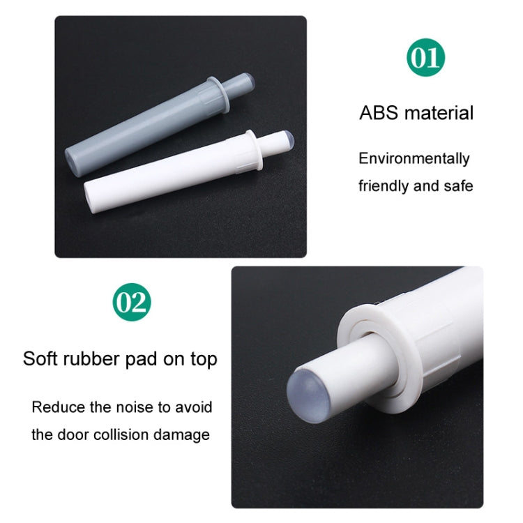 White and gray cabinet door dampers with top soft rubber pad for quiet closing