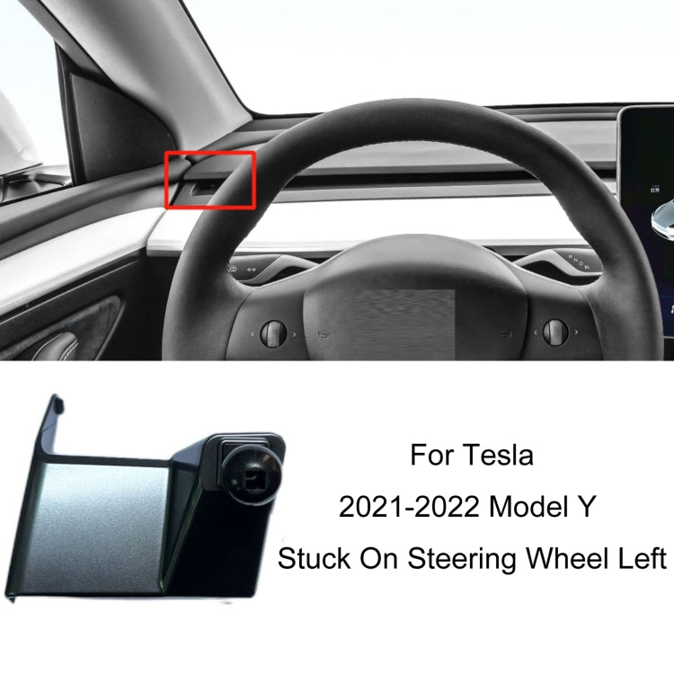 Black phone holder base with circular ball joint for steering wheel mount