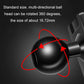 Black phone holder ball head with rotating 360-degree joint