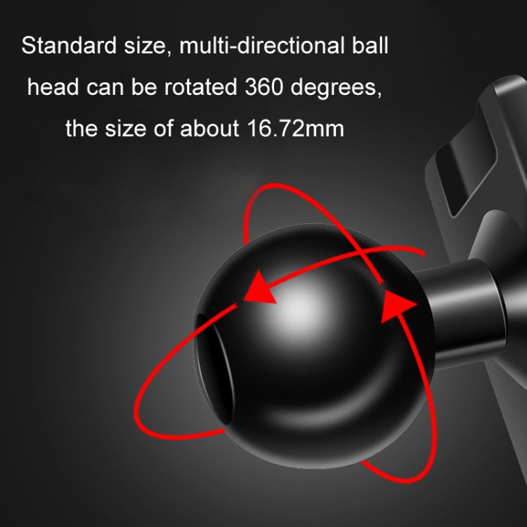 Black phone holder ball head with rotating 360-degree joint
