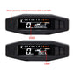 Motorcycle LCD instrument cluster with ODO and TRIP digital odometer screens