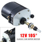 12V wiper motor with long shaft, black body and silver metal bracket