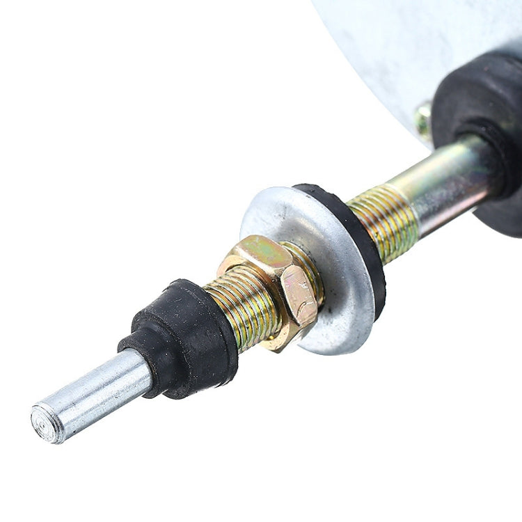 Wiper motor long-shaft joint with threaded bolts and black rubber boot