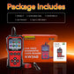 KONNWEI KW340 OBDII engine code reader kit with handheld diagnostic device and cables