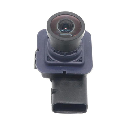 Reversing assist camera module with front lens and black mount