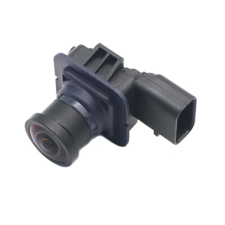Reversing assist camera module side view with circular lens and housing