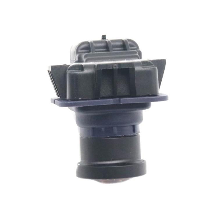 Reversing assist camera module angled view with top opening and port