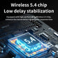 Bluetooth audio adapter circuit board with glowing 5.4 display