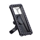 Rotatable bicycle phone holder bracket with protective patterned case and screen window