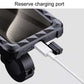 Bicycle phone holder with reserve charging port and hinged waterproof cover
