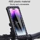 Bicycle phone bracket with ABS outer shell and TPU touch screen film window