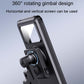 360-degree rotatable bicycle gimbal phone mount with dual tightening knobs