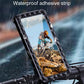 Waterproof bicycle phone holder bracket with rotatable case on handlebar mount
