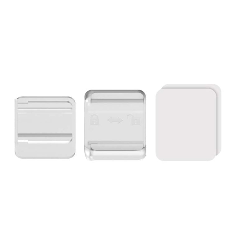 Universal ETC device removable slide bracket, transparent/clear cover
