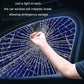 Emergency car window hammer card striking cracked car glass for escape