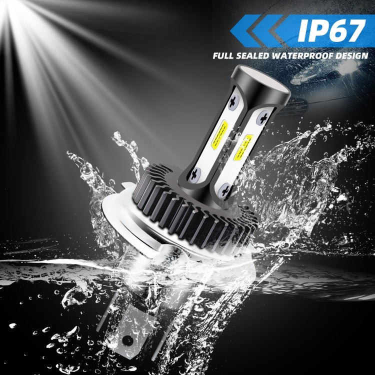 High-brightness LED car working headlight bulb with waterproof design and water spray