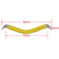 Yellow guitar string separator tool, 90mm long, 70mm inner, 9mm width