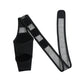 Black dog leg protection brace featuring two-piece mesh panels and strap