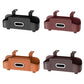 Car seat back tissue storage boxes in multiple colors with straps and front tissue window
