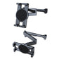 Adjustable car seat phone/tablet holder clamp with rotating round cradle