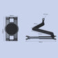 Car seat backrest holder dimensions diagram for phone or tablet mount