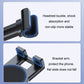 Car seat backrest phone holder with shock-absorbing non-slip cradle grips