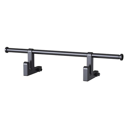 Black car seat back double hook rail storage rack with two U-shaped hooks