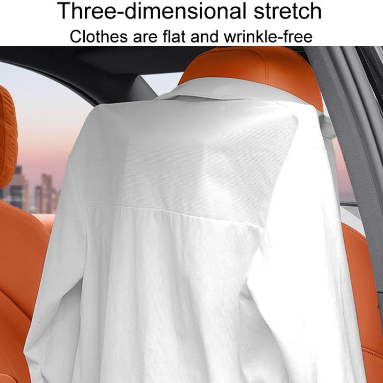 White cloth draped over car seat back hook rack on an orange seat