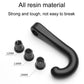 Black resin J-hook with two small mounting sleeve pieces