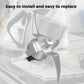 Stainless steel Thermomix blade replacement with four fins and green sealing ring
