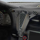 Car air vent phone mount with carbon-fiber style face and vent clip