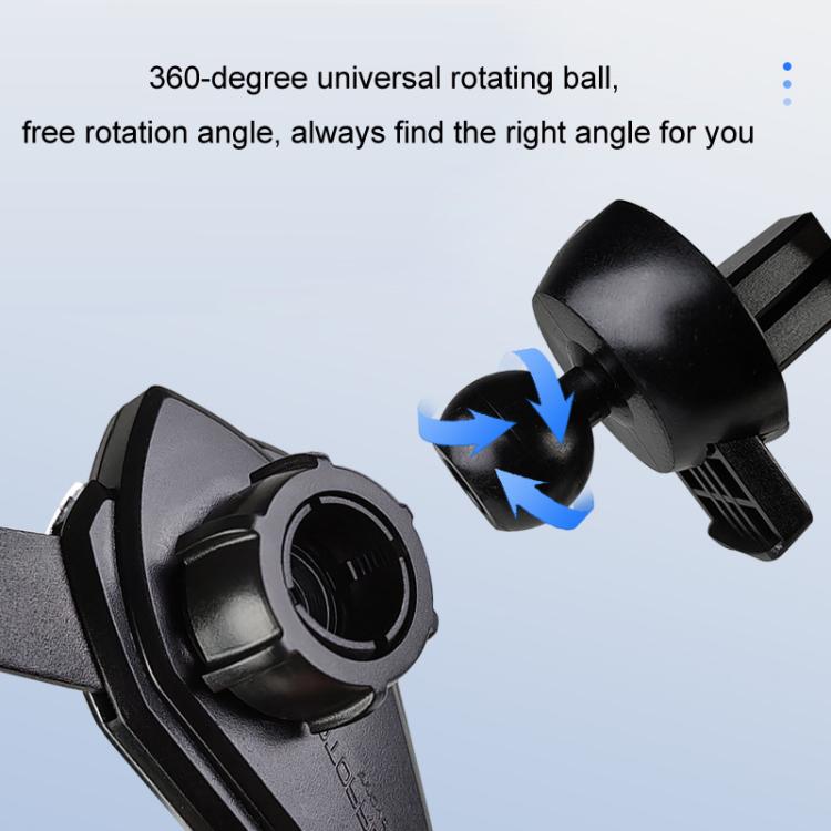 Car phone air vent mount with 360-degree rotating ball joint