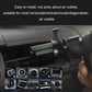 Car air vent phone mount installed on dashboard vent with secure vent grippers
