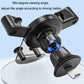 Black adjustable phone mount with 360-degree rotating joint and vent attachment