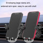 Black phone clamp arms with wide spacing, ball joints, and vent-grip base